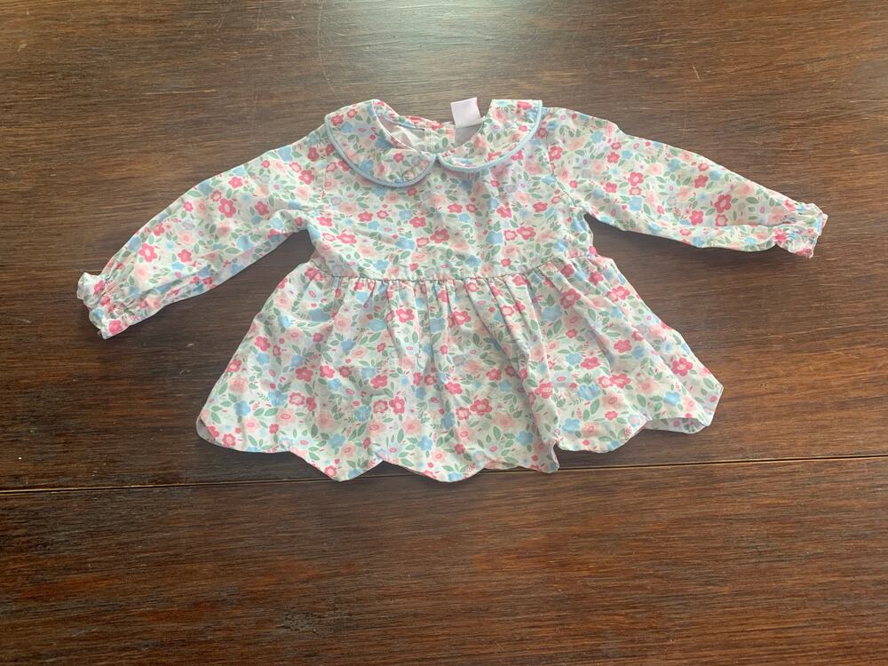 Stitchy Fish long sleeve floral blouse